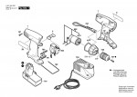 Bosch 0 601 955 620 Gsr 9,6-1 Cordless Screw Driver 9.6 V / Eu Spare Parts